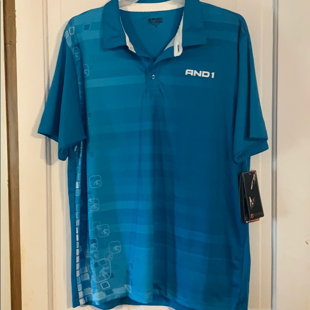 new AND1 polo shirts